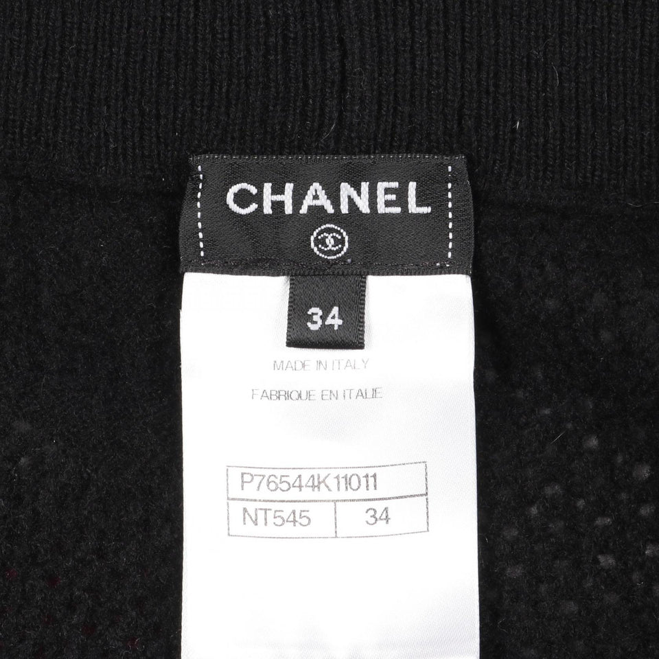 Chanel Coco Mark Wool Cashmere Pants