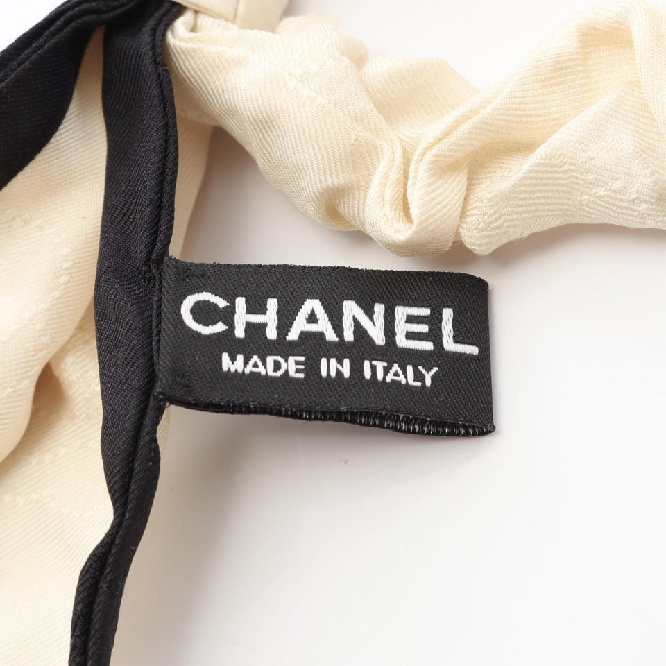 Chanel Camelia Silk Scrunchie