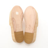 Chanel Coco Mark Straw Sandals