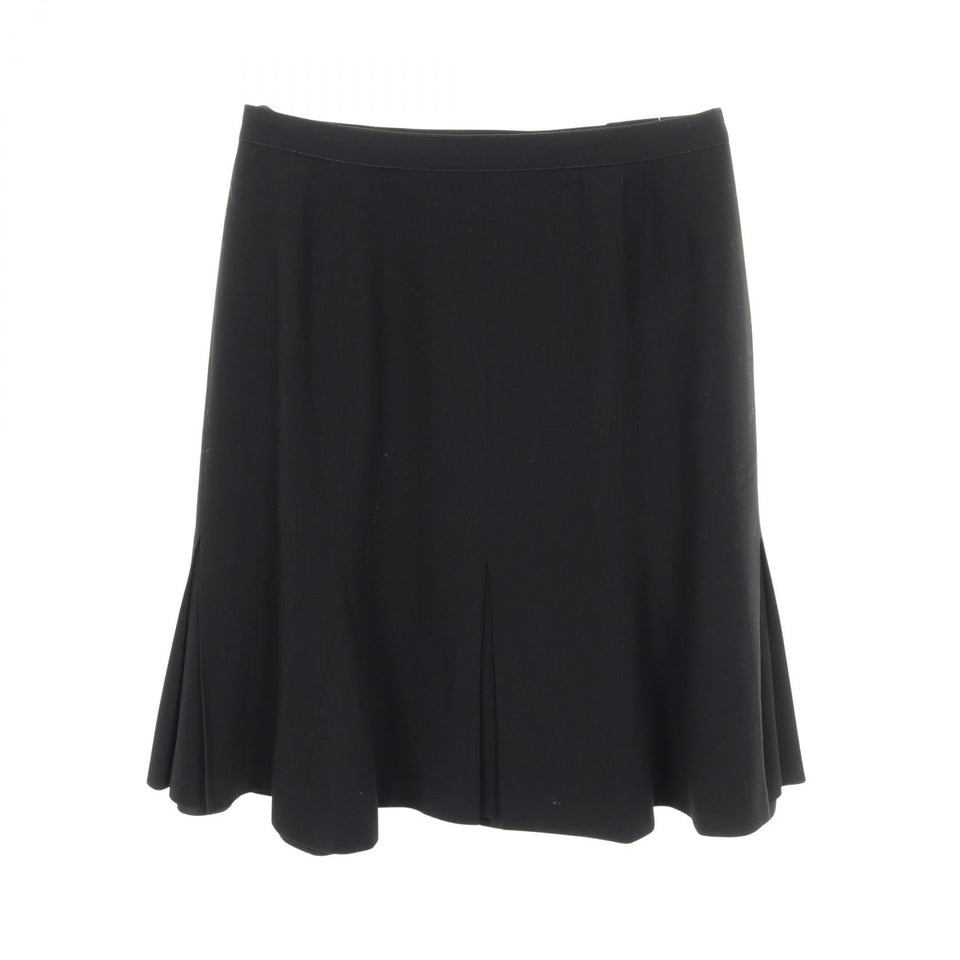 Chanel Coco Mark Button Wool Skirt