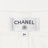 Chanel Coco Mark Button Cotton Denim Pants
