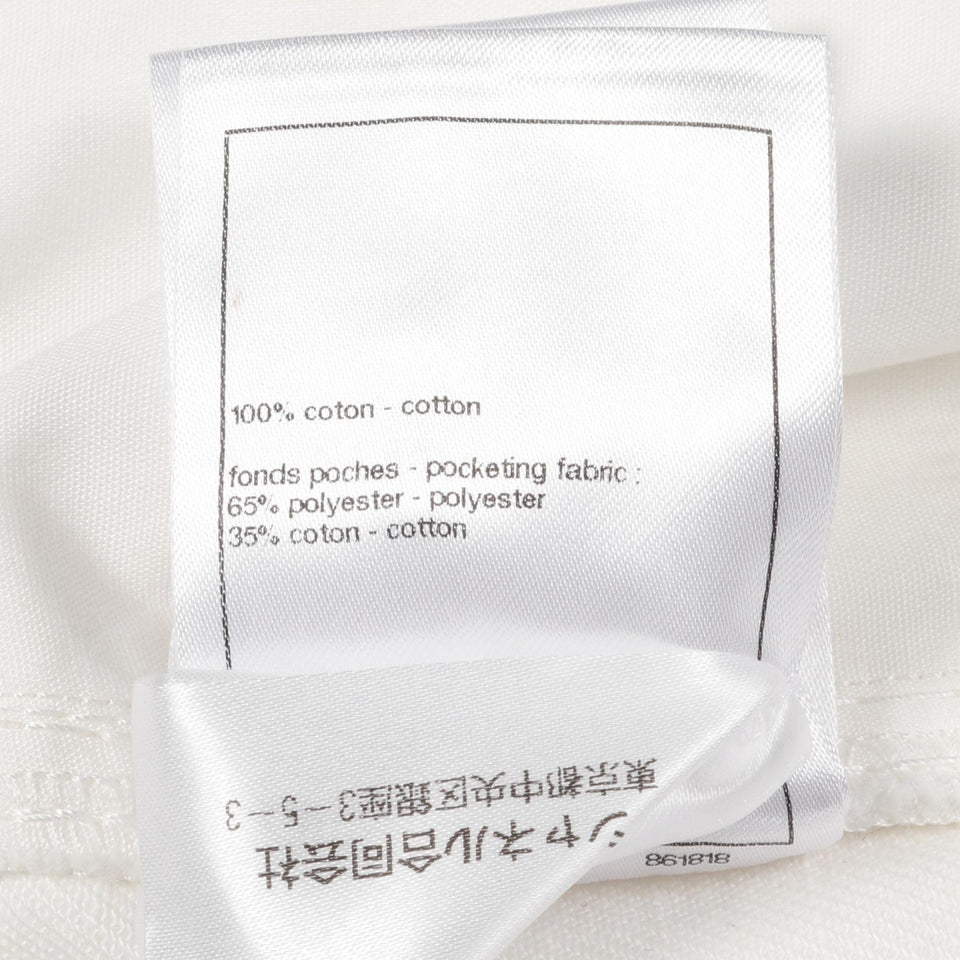 Chanel Coco Mark Button Cotton Denim Pants