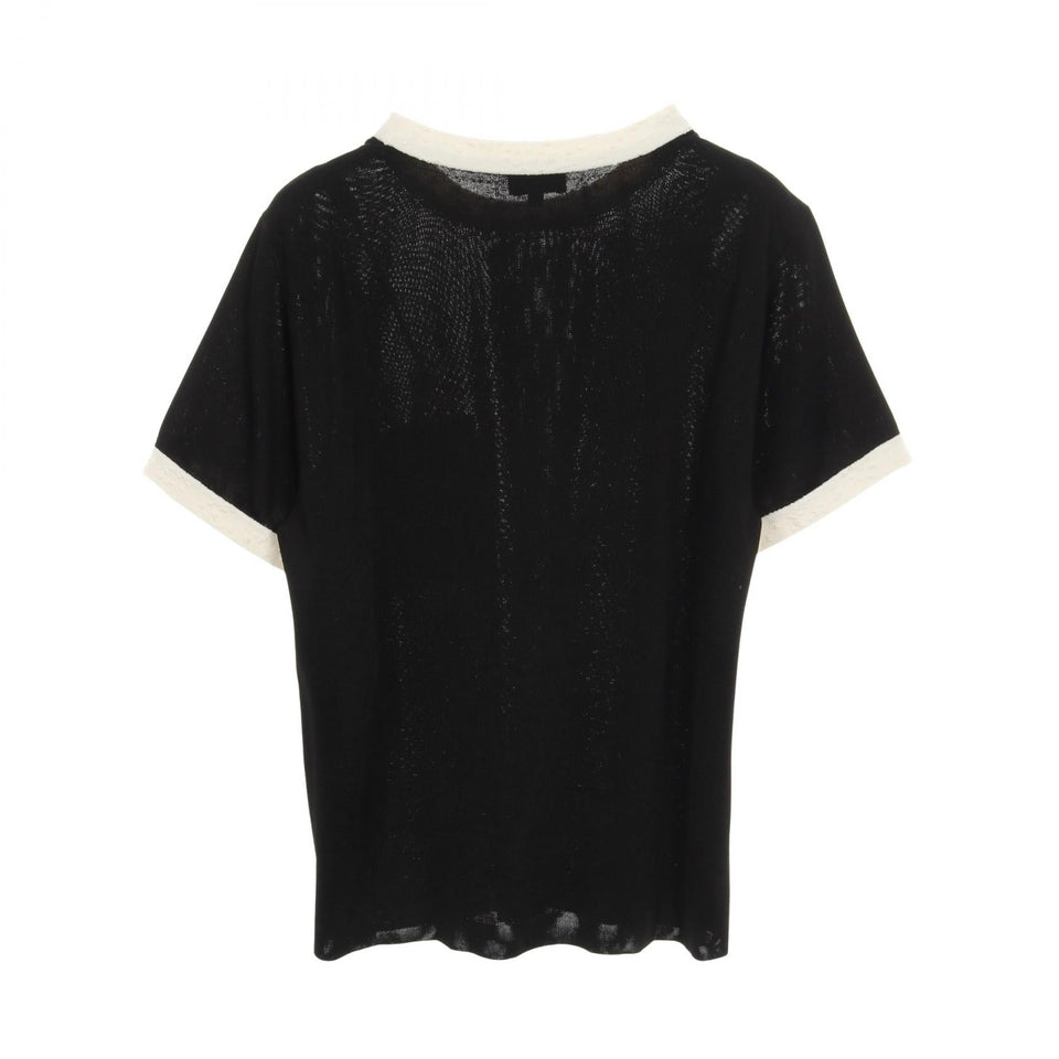 Chanel Coco Mark Button Viscose Knit Top