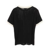 Chanel Coco Mark Button Viscose Knit Top