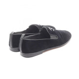 Chanel Coco Mark Fabric Slip-on Shoes
