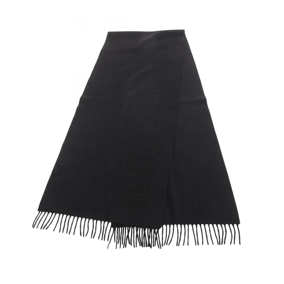 Chanel Coco Mark Camellia Cashmere Scarf