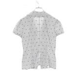 Chanel Coco Mark Camellia Cotton Blouse