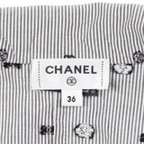 Chanel Coco Mark Camellia Cotton Blouse