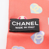 Chanel Coco Mark Heart Silk Scarf