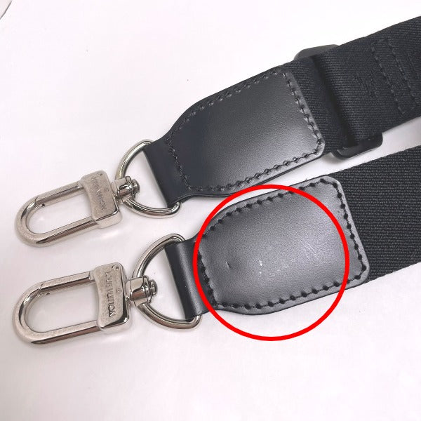 Louis Vuitton Shoulder strap Canvas, Steel black Adjustable For Damier Graphite
