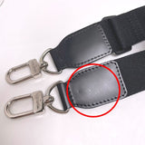 Louis Vuitton Shoulder strap Canvas, Steel black Adjustable For Damier Graphite