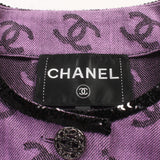 Chanel Coco Mark Cotton Collarless Jacket