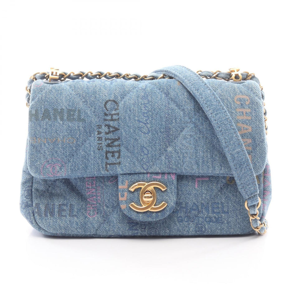 Chanel Matelasse Denim Shoulder Bag