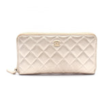 Chanel Classic Long Zip Wallet Leather Wallet