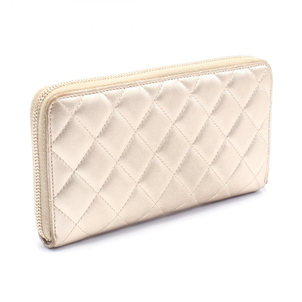 Chanel Classic Long Zip Wallet Leather Wallet