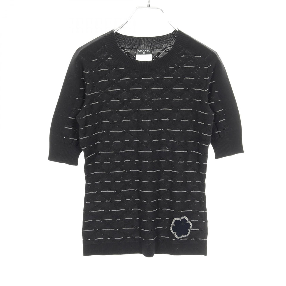 Chanel Coco Mark Cotton Knit Top