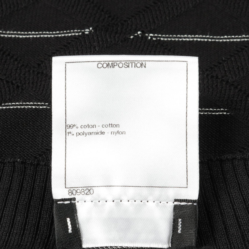 Chanel Coco Mark Cotton Knit Top