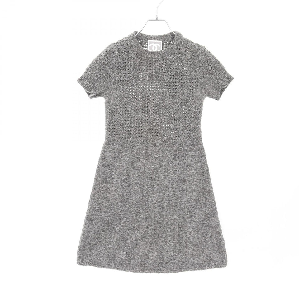 Chanel Sports Line Coco Mark Wool Cashmere Dress