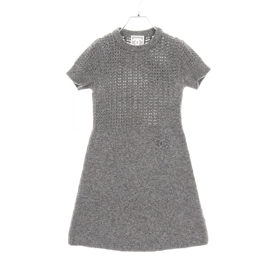 Chanel Sports Line Coco Mark Wool Cashmere Dress