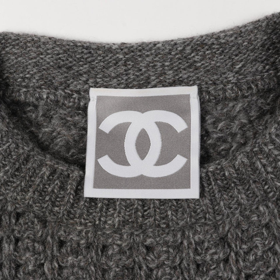 Chanel Sports Line Coco Mark Wool Cashmere Dress