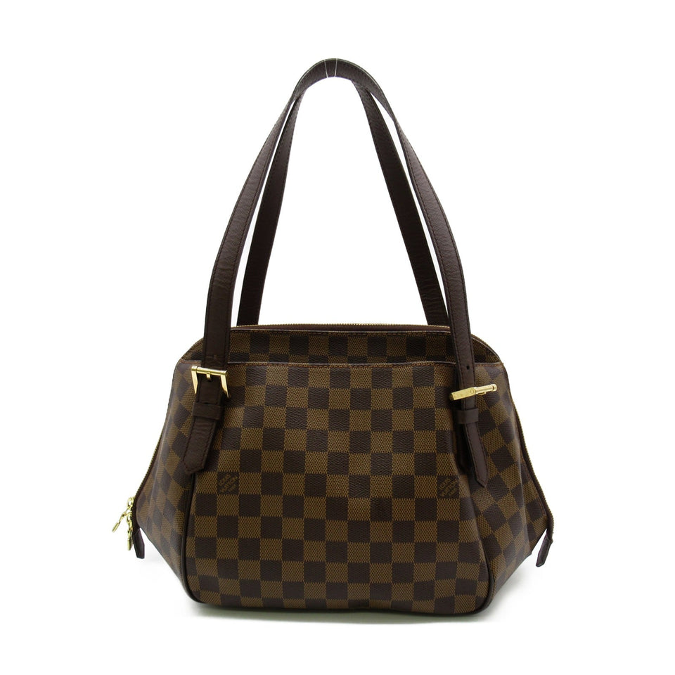 Louis Vuitton Belem Shoulder Bag PVC Coated Canvas Damier