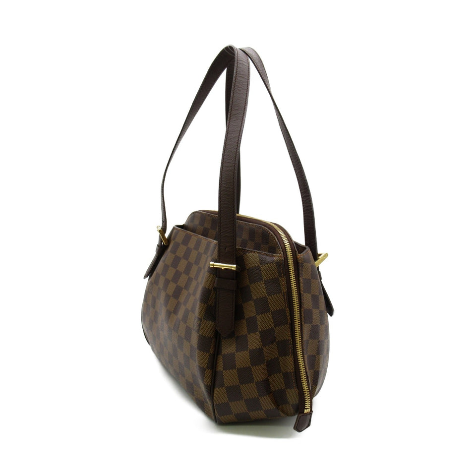Louis Vuitton Belem Shoulder Bag PVC Coated Canvas Damier
