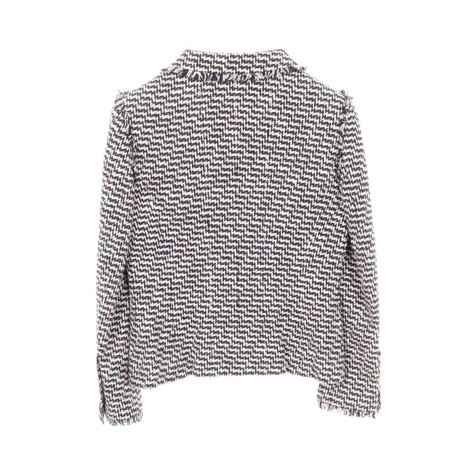 Chanel Coco Mark Button Silk Cotton Rayon Tweed Outerwear