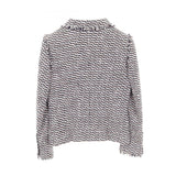Chanel Coco Mark Button Silk Cotton Rayon Tweed Outerwear