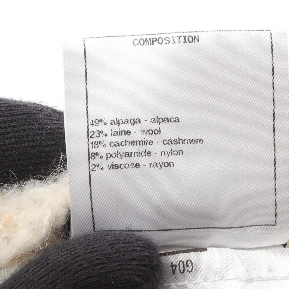 Chanel Coco Mark Wool Alpaca Arm Warmer Gloves