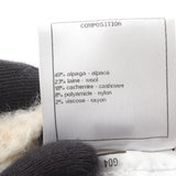 Chanel Coco Mark Wool Alpaca Arm Warmer Gloves