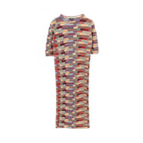 Chanel Coco Mark Button Wool Silk Cashmere Dress