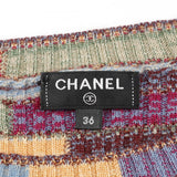 Chanel Coco Mark Button Wool Silk Cashmere Dress
