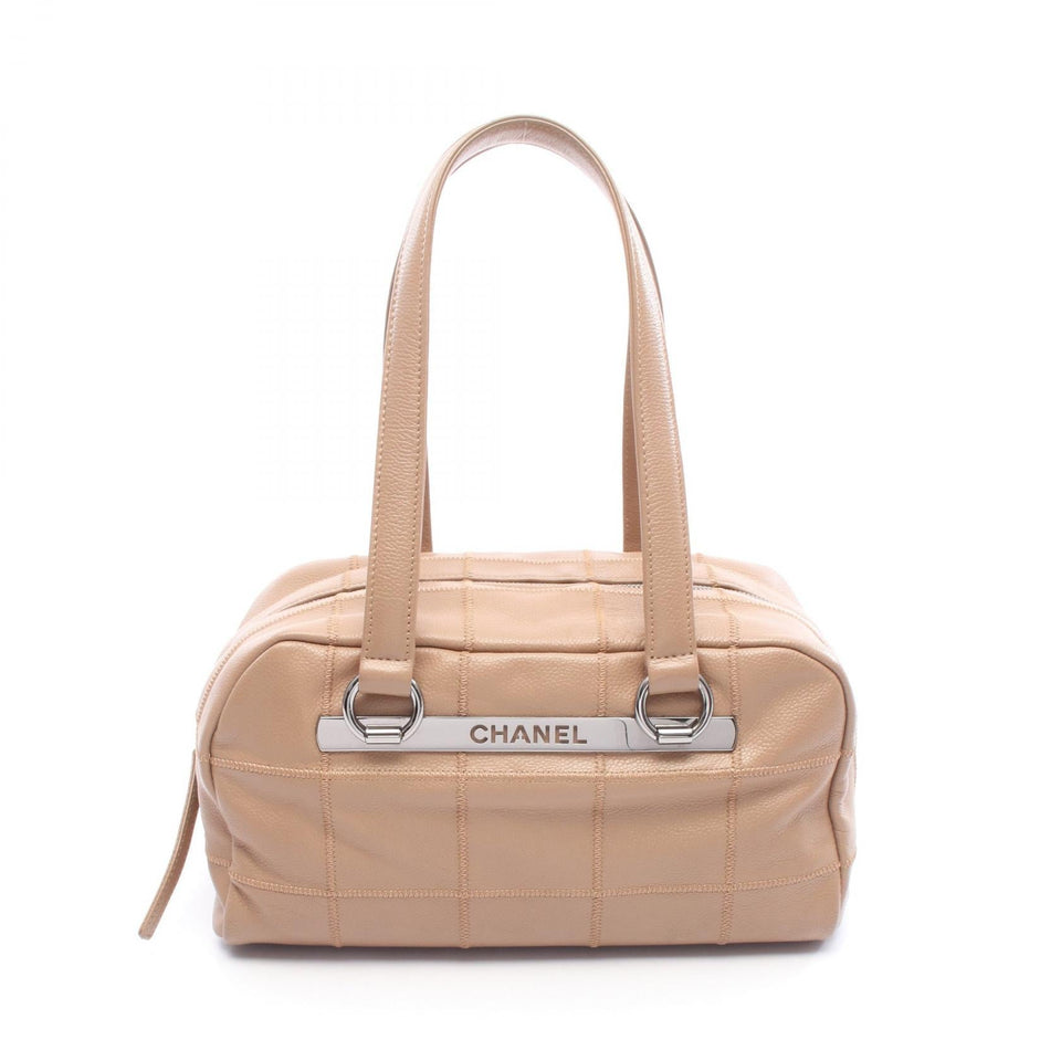 Chanel Choco Bar Calfskin Boston Bag