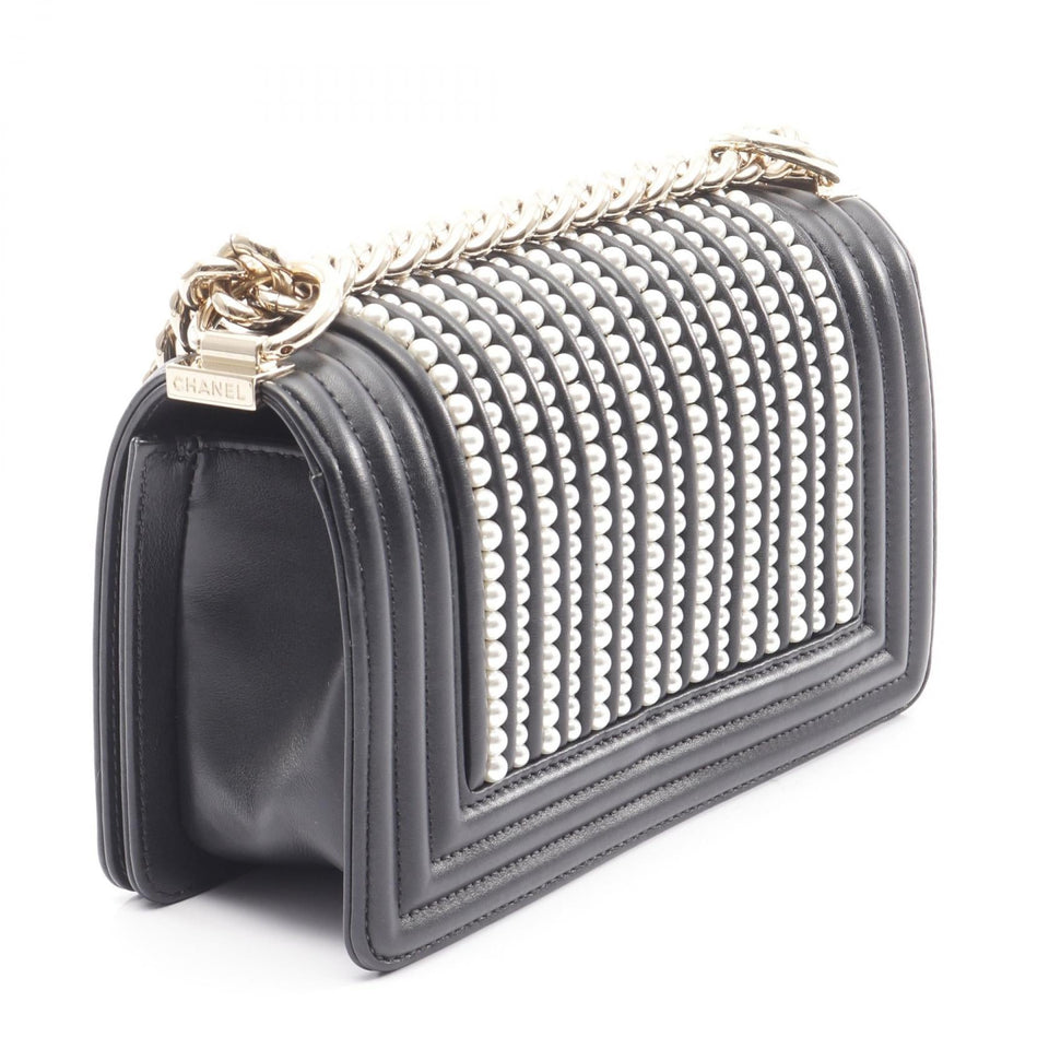 Chanel Boy Chanel Lambskin Shoulder Bag
