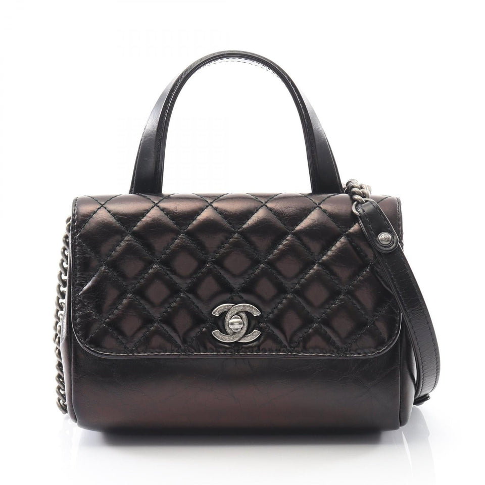 Chanel Matelasse Leather 2way Shoulder Bag