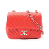 Chanel Chevron V Stitch Caviar Skin Shoulder Bag