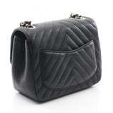 Chanel Chevron V Stitch Lambskin Shoulder Bag