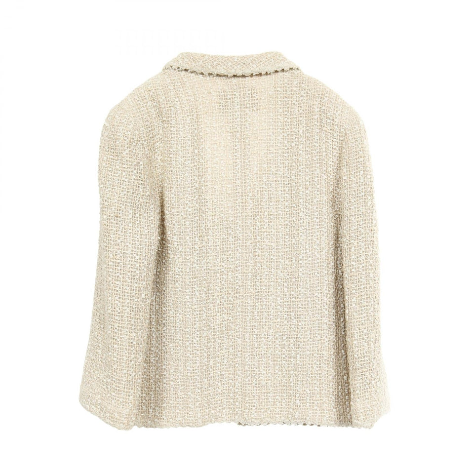 Chanel Coco Button Wool Suede Cotton Outerwear
