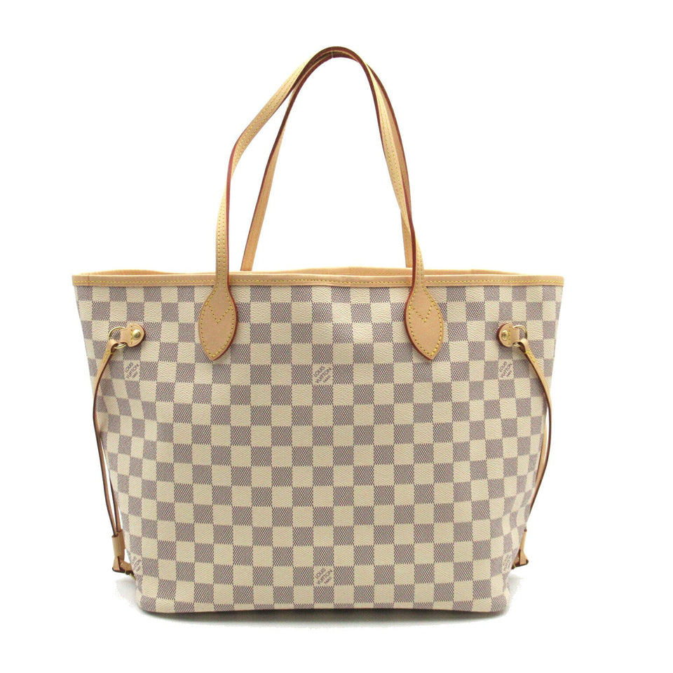 Louis Vuitton Damier Azur Neverfull MM Shoulder Bag