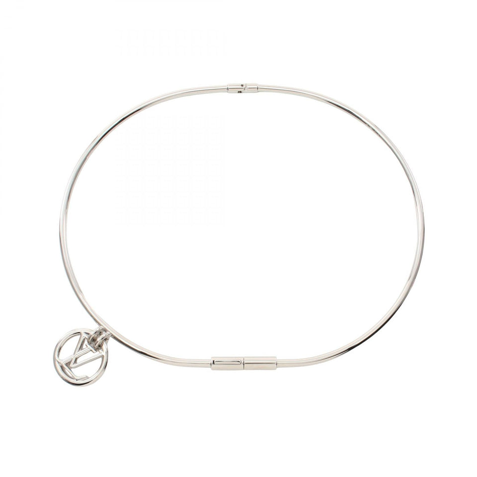 Louis Vuitton Logo Charm Stainless Steel Belt