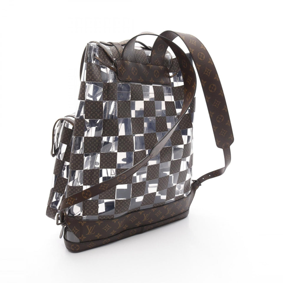 Louis Vuitton Christopher MM Monogram Chess Coated Canvas Backpack