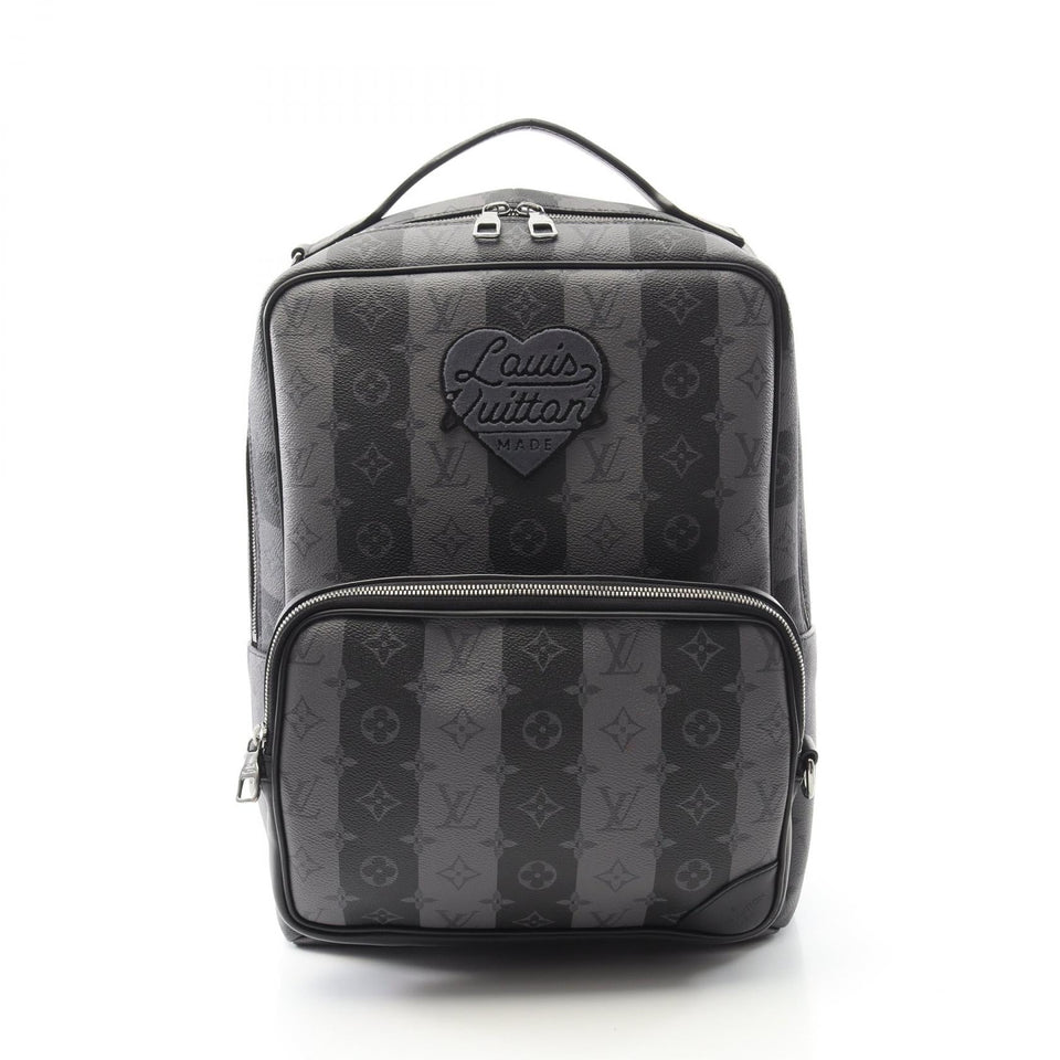 Louis Vuitton Louis Vuitton × NIGO PVC Coated Canvas Leather Backpack