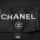 Chanel Coco Mark Button Nylon Wool Polyester Outerwear