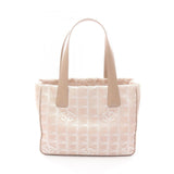 Chanel New Travel Line Leather Nylon Canvas Tote Bag