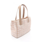 Chanel New Travel Line Leather Nylon Canvas Tote Bag
