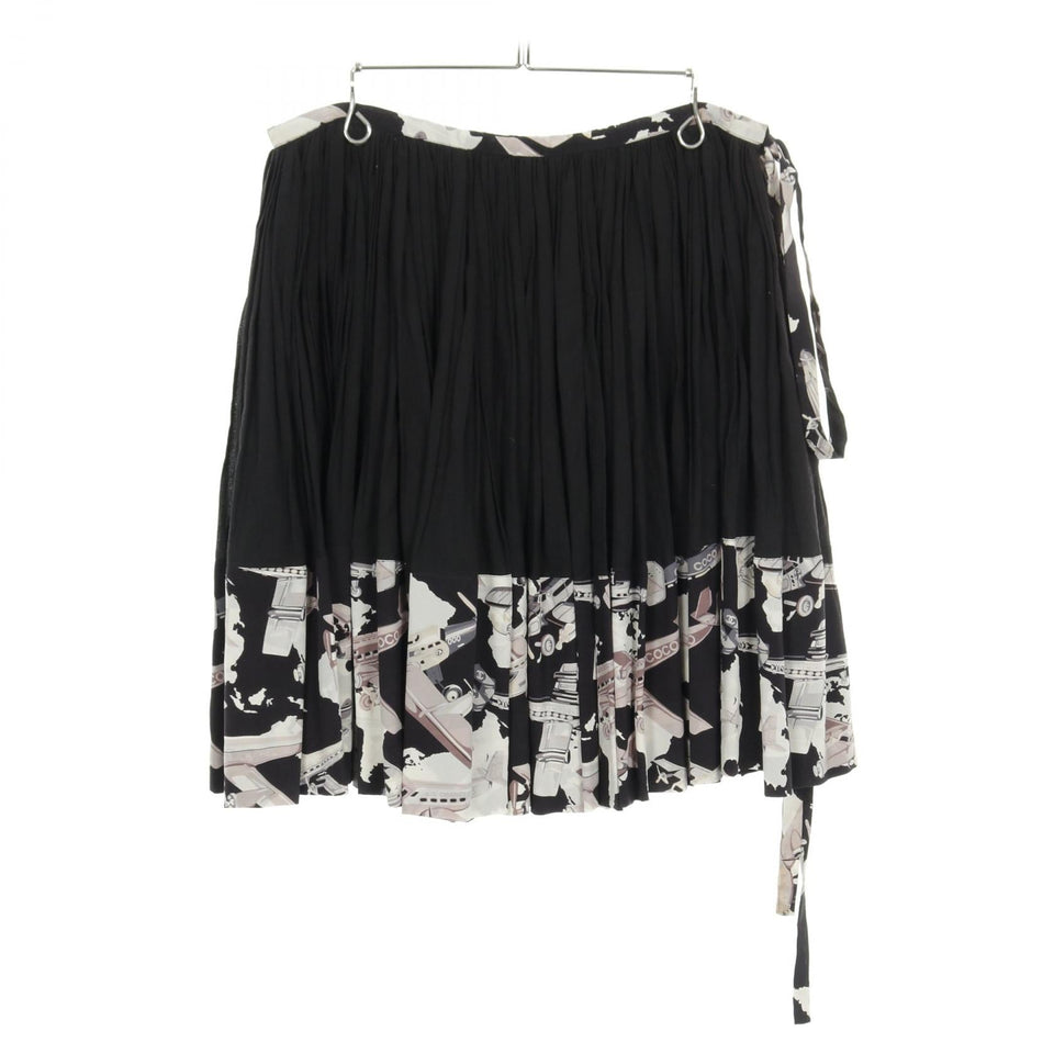 Chanel Frill Cotton Silk Skirt
