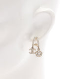 Chanel Coco Mark Flower Earrings
