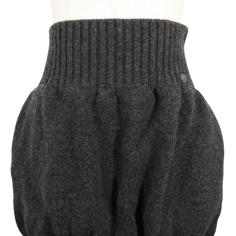 Chanel Cashmere Skirt Gray