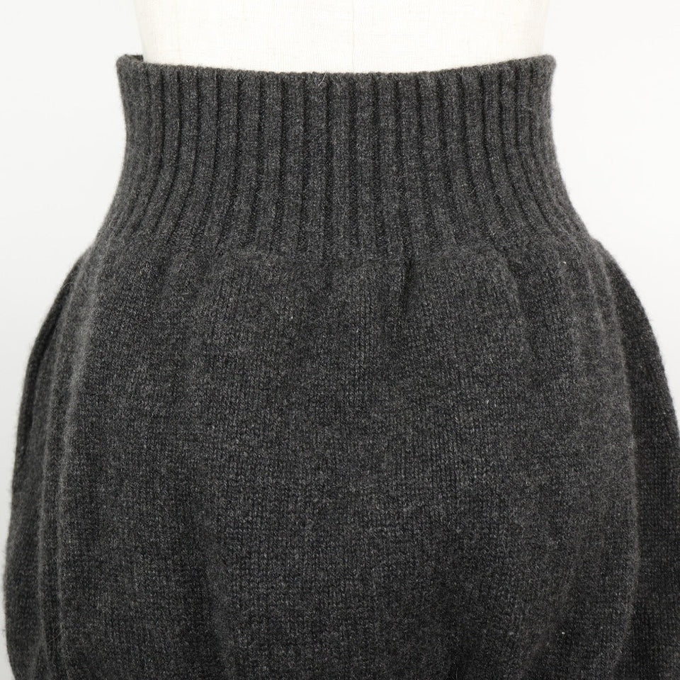 Chanel Cashmere Skirt Gray