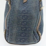 Gucci Interlocking Boston Bag Canvas Blue 130736493492 21337
